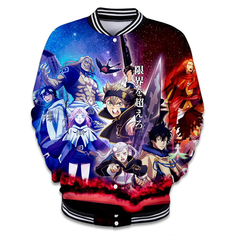 Куртка бейсбольная с длинным рукавом и 3D-принтом клевер | Мужская одежда