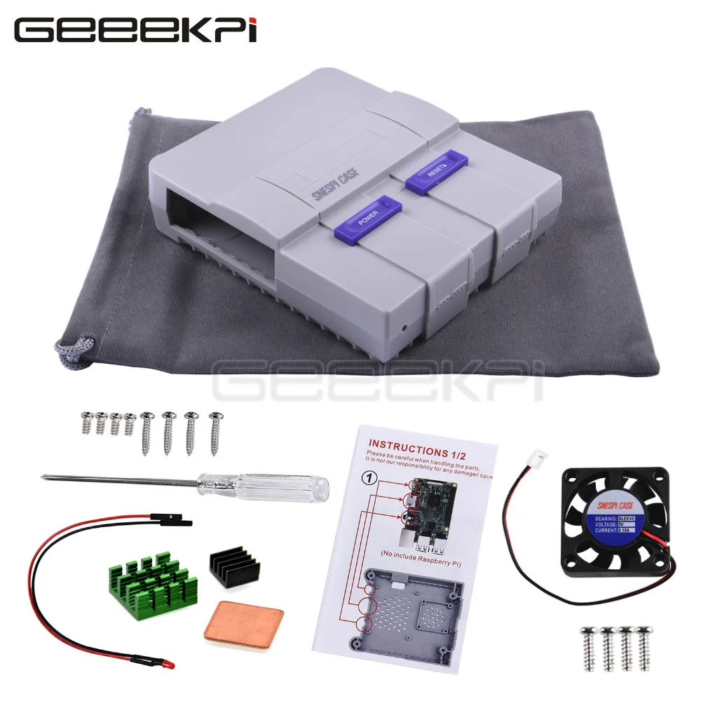 Чехол SNESPi (NESPi) комплект корпуса GeeekPi оригинальный мини корпус NES с охлаждающим