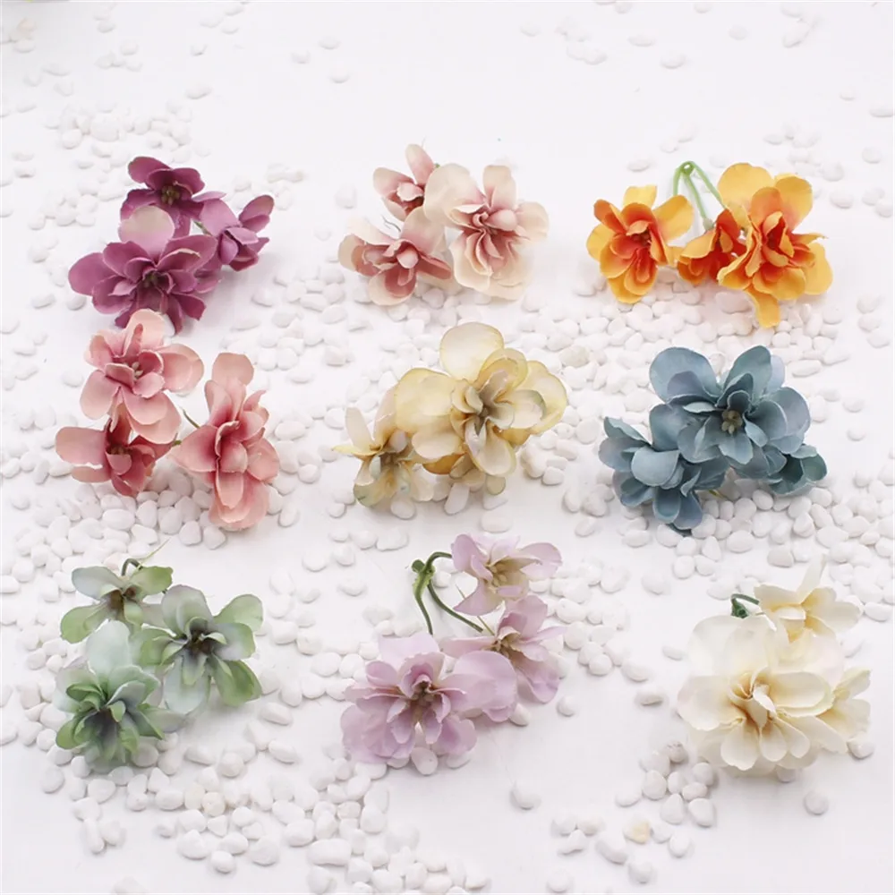 Новинка 2 шт. (1 = 3 головки) высококачественные искусственные цветы для невесты