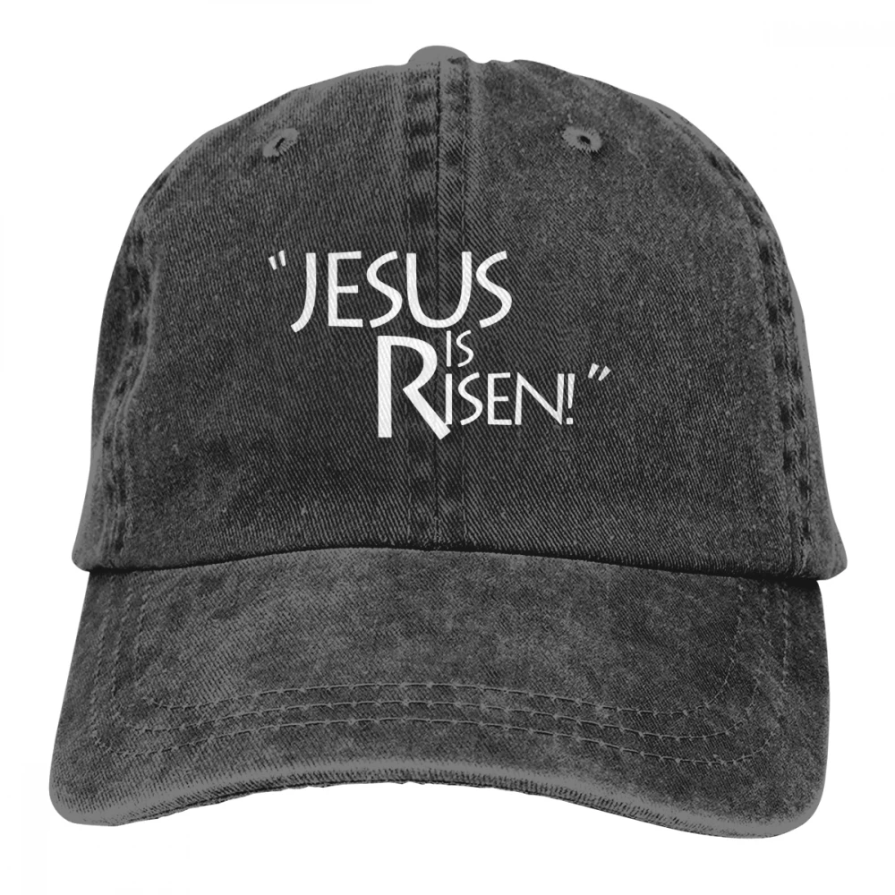 Jesus Is Risen Casquette черные унисекс Мужские Женские джинсовые бейсболка с ремешком