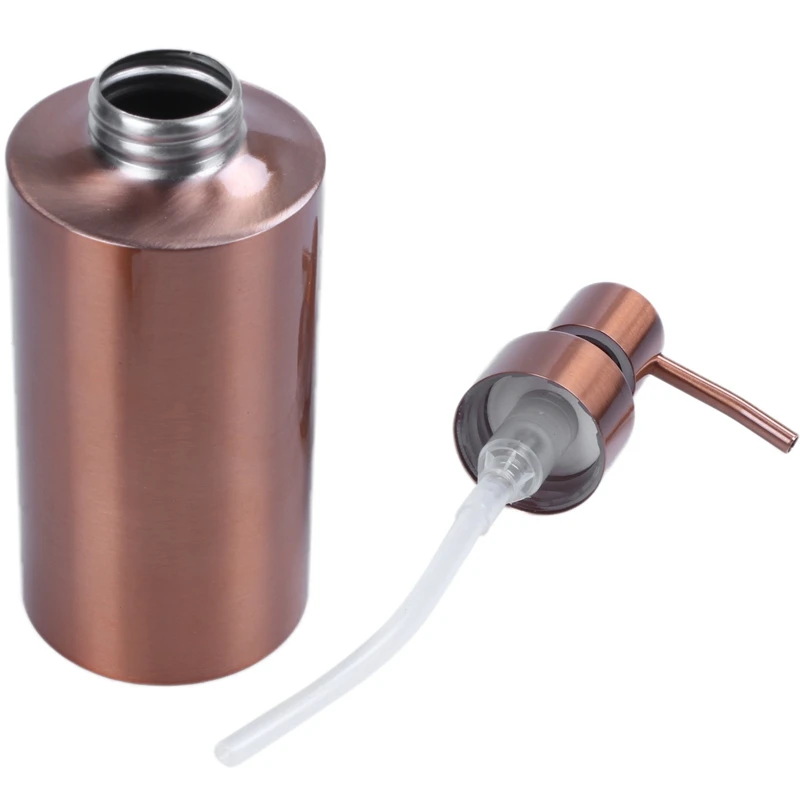 Нержавеющая сталь Розовое Мыло с золотом диспенсер Ванная комната рук жидкое