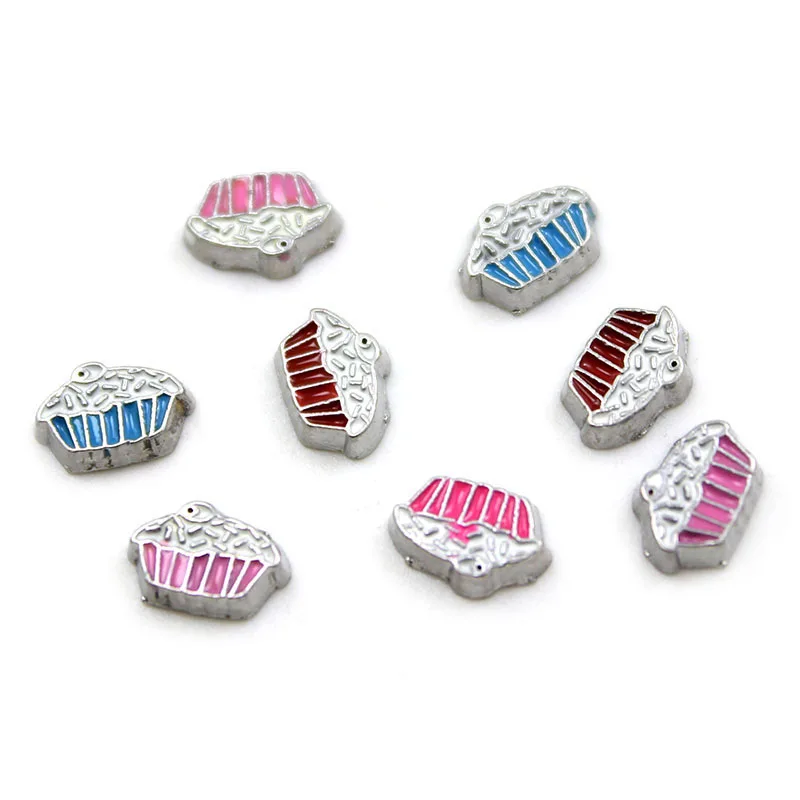 10PCS! Mix Color Mini Floating charms Zinc Alloy Fit lockets &amp locket bracelet LSFC018-501 | Украшения и аксессуары