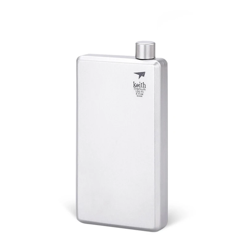 120ml 200 мл Keith Pure titanium фляжка фляга Спортивная бутылка портативная для отдыха на природе горшок бутылка посуда для напитков спортивные бутылки Ti9307 - Цвет: 120ml