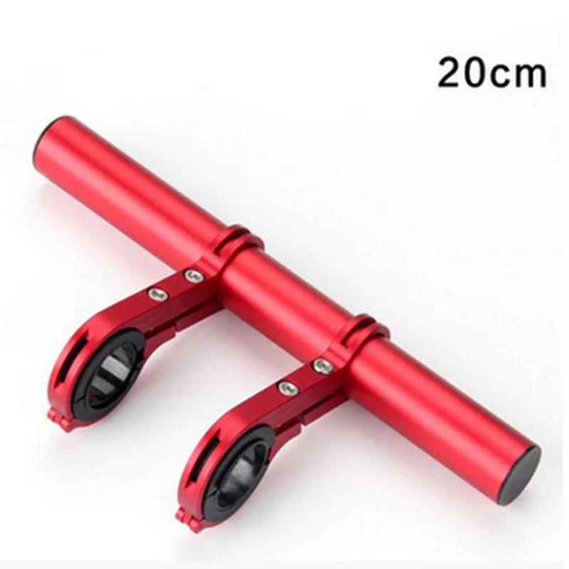 20cm red Кронштейн-удлинитель для горного велосипеда, настольные фары, Расширительная рама для руля, держатель лампы из алюминиевого сплава, оборудование для верховой езды - Цвет: 20cm red