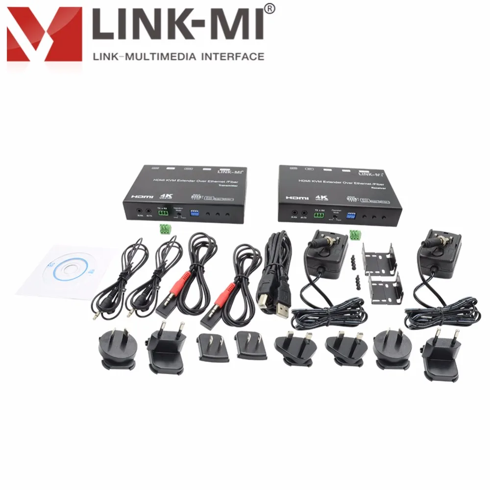 LINK MI EX37 HDMI удлинитель 120 м USB KVM over IP hdmi Fiber 4K 60 км (одна модель) RS232 Max 8x16