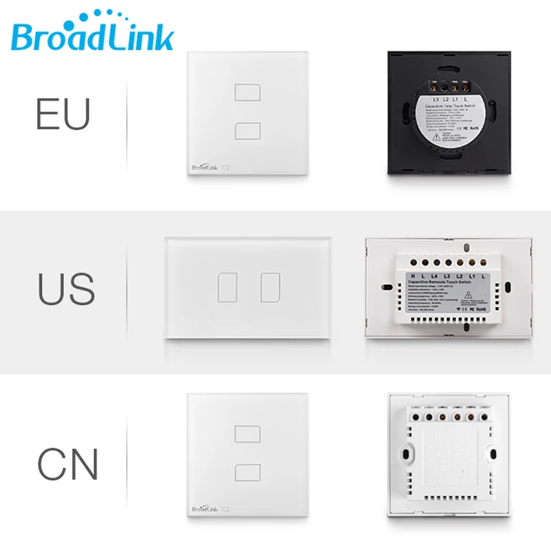 Новый Broadlink Rm Pro + беспроводной умный пульт дистанционного управления TC2 2gang