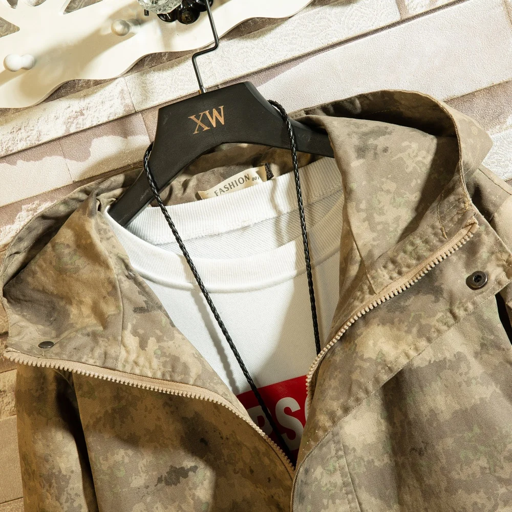 NEW Hooded Jacket Men Fashion Coat 2019 Spring Autumn Hip Hop Jackets Man Streetwear Casual Solid Color young | Мужская одежда