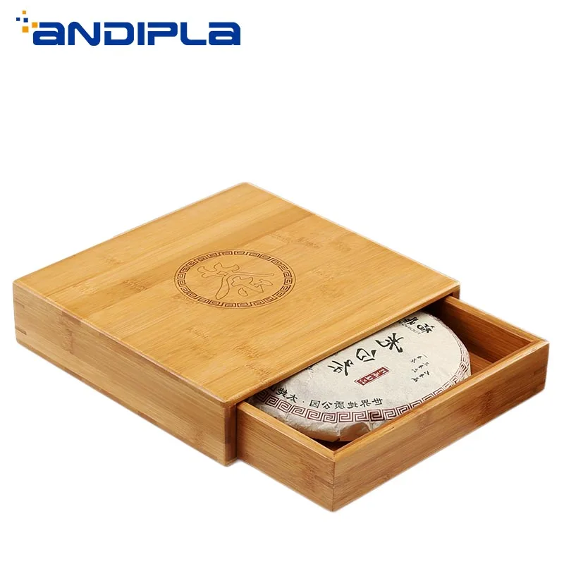 Контейнер из натурального бамбука аксессуары для чая ящик хранения органайзер