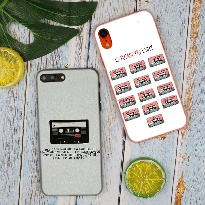 13 причин почему netflix Горячая Мода Прозрачный жесткий чехол для телефона iPhone X XS Max