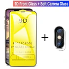 Стекло для камеры и протектор экрана для Apple iphone X XS закаленное стекло 9D iphona для iphone x iphone X S XS Защитная стеклянная пленка