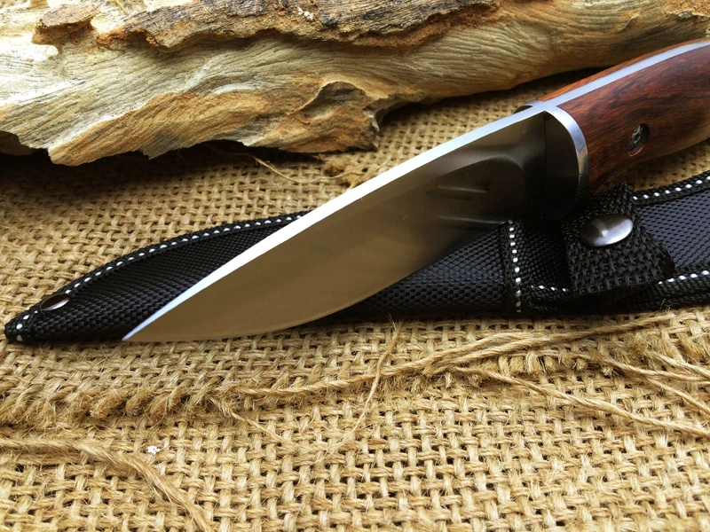Warrior туристический нож с фиксированным клинком 440 лезвие твердой деревянной