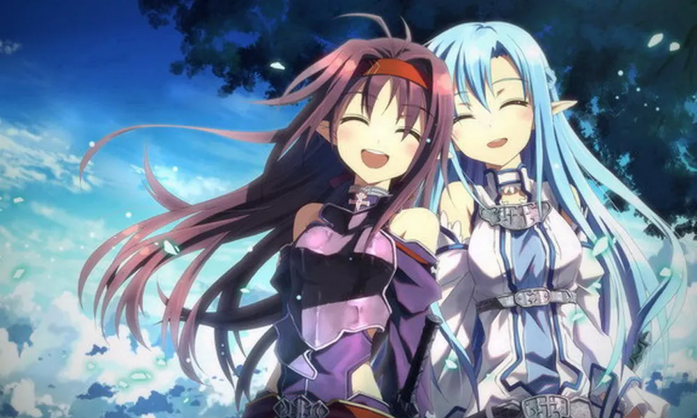 Сувенирный меч искусство онлайн аниме Asuna & Yuuki 95x55 см мини однослойное детское
