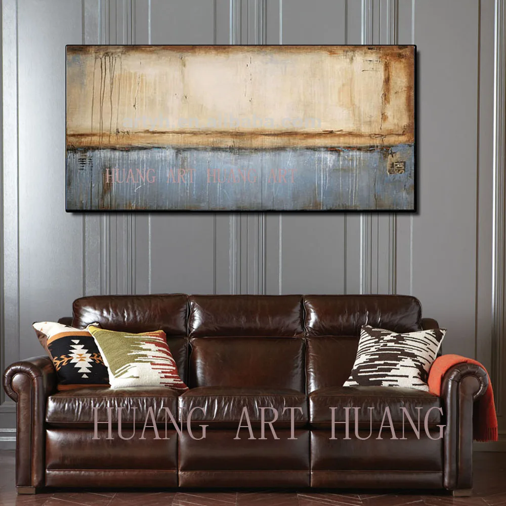 

New selling hand-painted oil painting works of modern abstract painting knife painted decoration elegant hotel bedroom hall