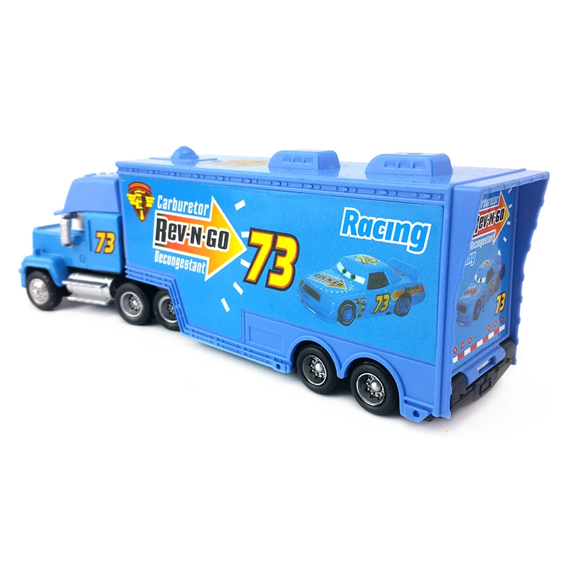 Disney Тачки Мак дядя No.73 Rev-N-GO Грузовик литья под давлением игрушечный автомобиль