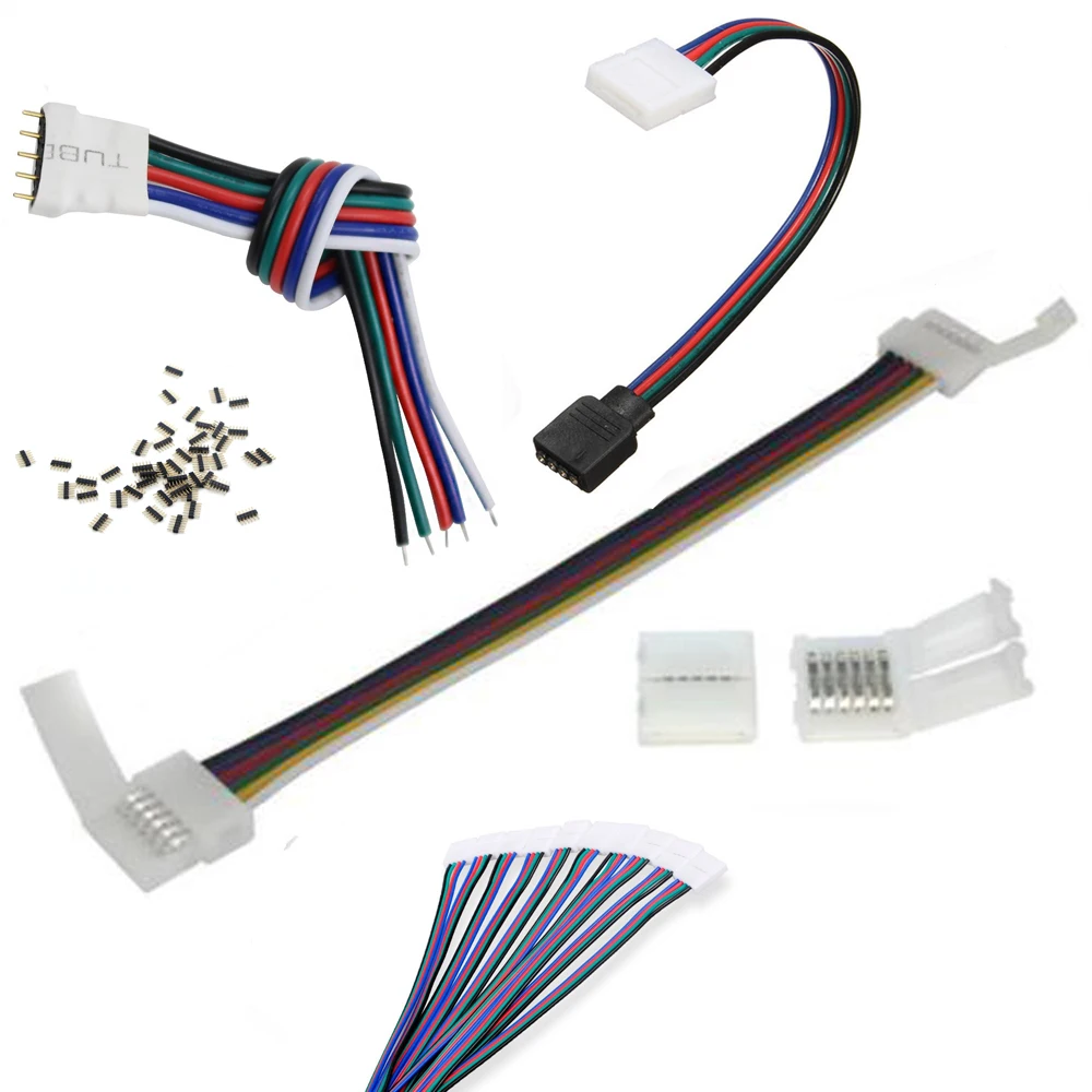 Разъем для светодиодной ленты RGB CCT RGBW 6pin 5pin 4pin адаптер ПП легкий разъем