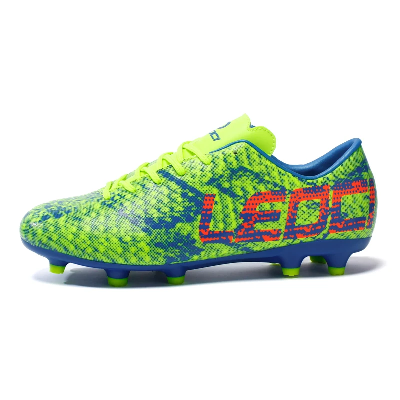 

Men Soccer Shoes Kids Long Spikes Lawn Trainers Sport Cleat Football Shoes Non-slip Men Sneakers Teenagers Zapatillas Deportiva