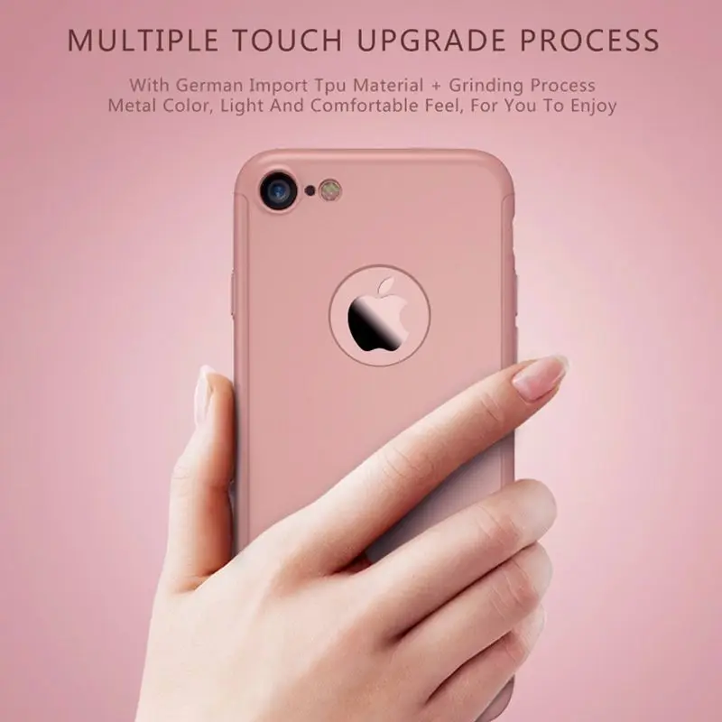 Оригинальный чехол 3 в 1 с полной защитой для Iphone Чехол IPAKY 360 градусов iPhone X 7 8 Plus