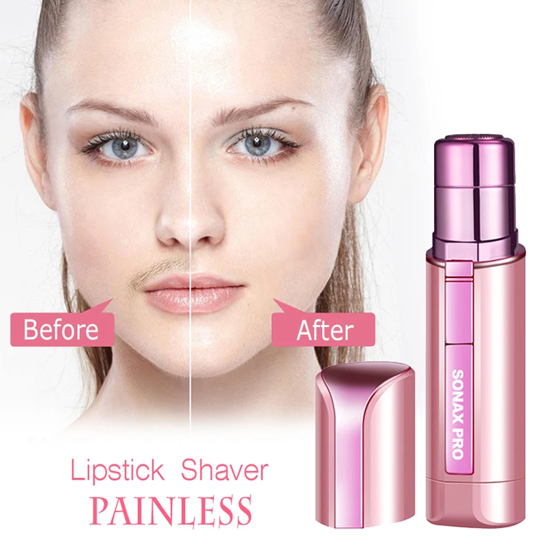 SONAX PRO Портативный Триммер электрический Для женщин помада Эпилятор бритвы лица