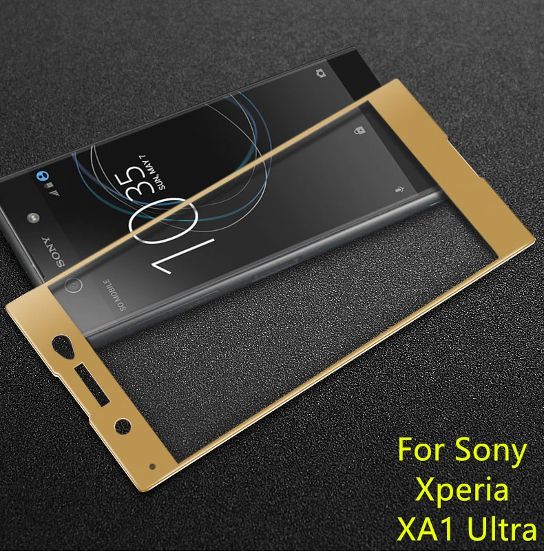 1 шт. закаленное стекло для Sony Xperia XA1 Ultra защита экрана полное покрытие 3D пленка с