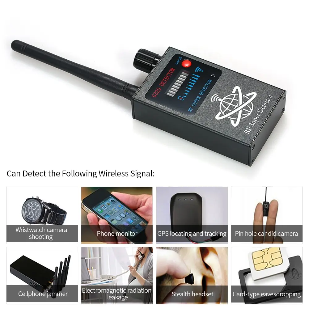 Детектор радиочастотного сигнала беспроводные радиодетекторы Камера авто