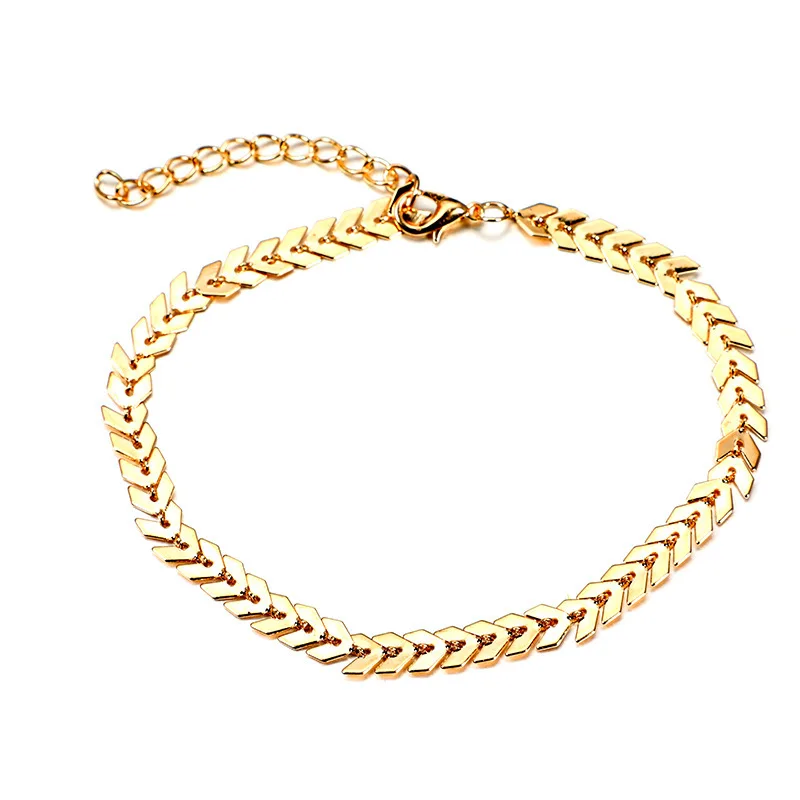 Набор браслетов с подвеской в виде сердца 6 шт./компл. стрела золотого цвета для