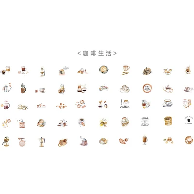 Кот, вишня, Сакура, цветок, пуля, журнал, декоративные канцелярские наклейки, скрапбукинг, сделай сам, дневник, альбом, этикетка - Цвет: 06