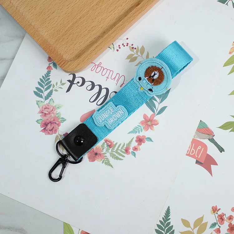 2 шт./компл. ремешок на запястье Kitty Cat Bear шею для ключей ID карты IPhone USB держатель