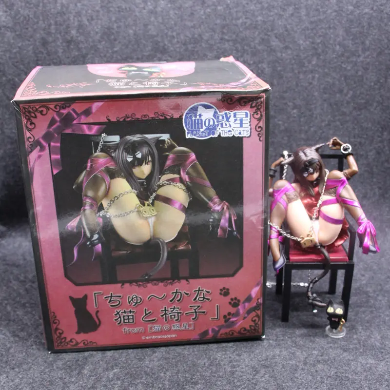 

20CM Anime Embrace Japan Planet of the Cat and Chairs Brinquedos Sexy Pvc Action Figure Girl Sexy Collection Model Toys