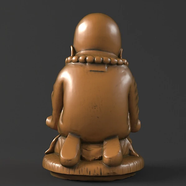 

3D model Relief for CNC in STL file format Little Buddhist monk