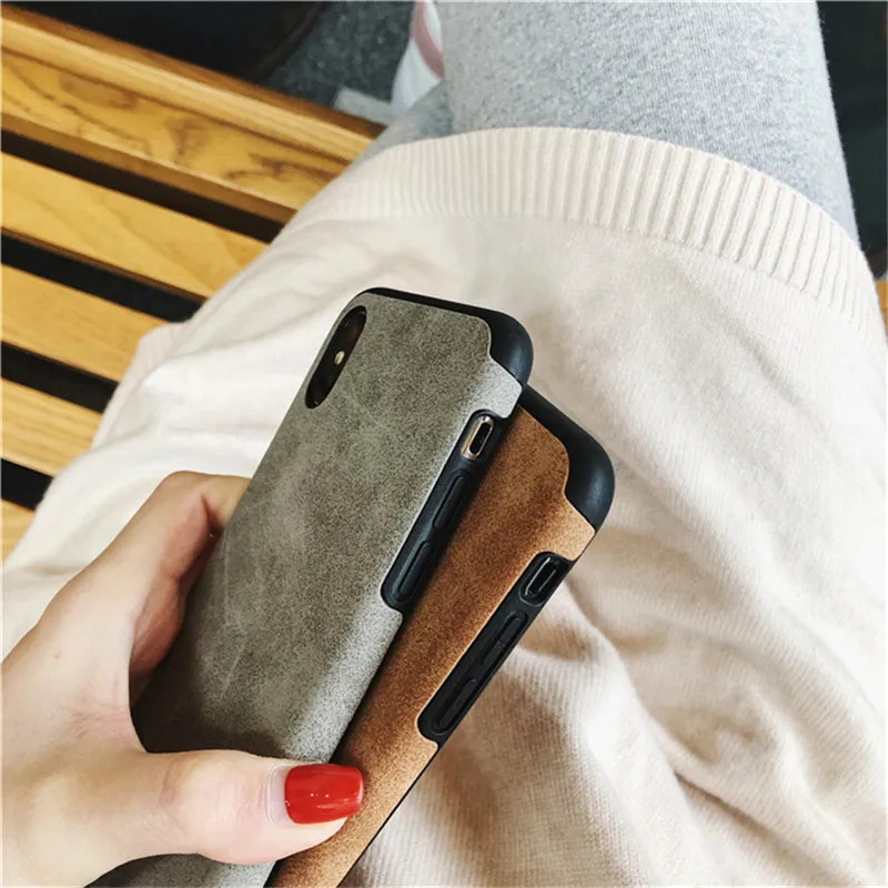 Simple Suede cloth phone Cases For iphone XS Max XR Matte soft silicon Case for 7 8 6 6s plus case cover capa |