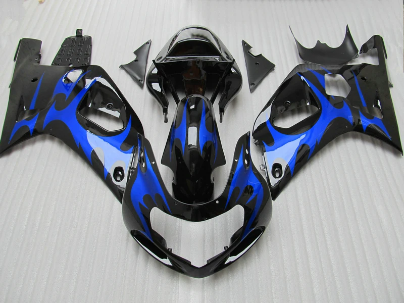 Бесплатная 7 подарков обтекатель комплект для Suzuki SRAD GSXR600 01 02 03 GSXR 750 2001 2002 2003 синий
