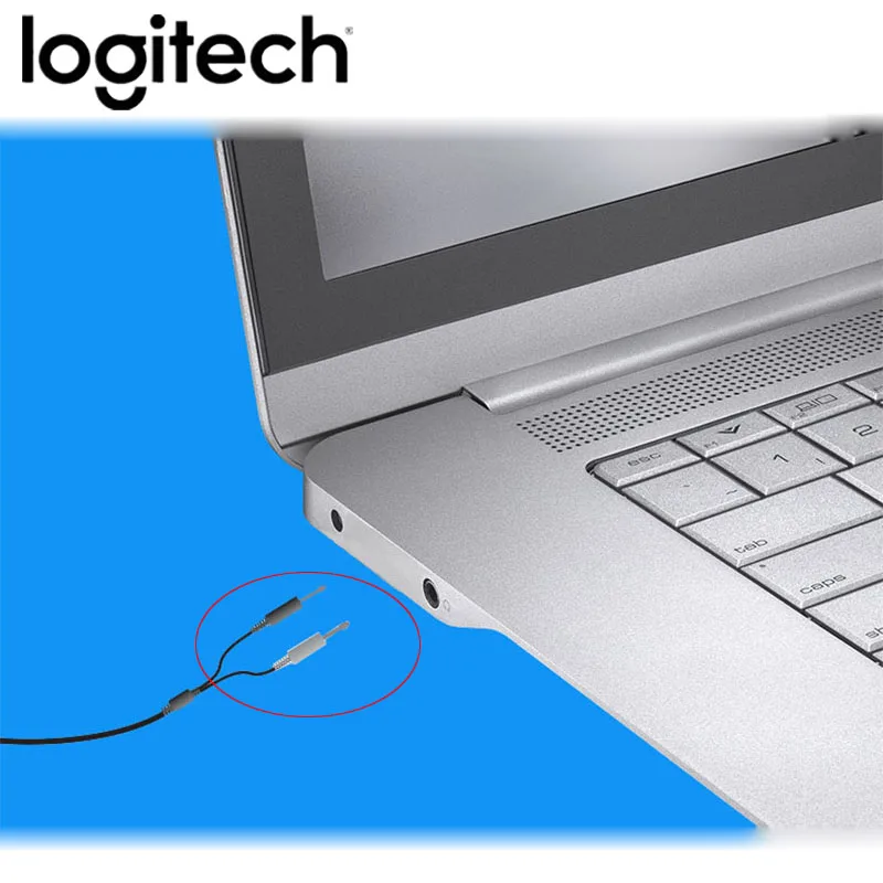 logitech H110 стерео гарнитура Музыка для работы за компьютером, игровая гарнитура С микрофоном и монопод с проводным управлением и автоматическим