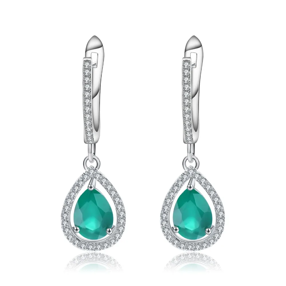 Серьги подвески из серебра 925 пробы с натуральным агатом|Серьги-подвески| |