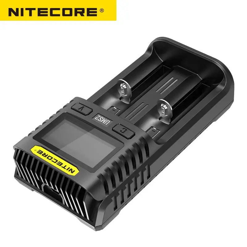 Интеллектуальное зарядное устройство NITECORE UMS2 с 2 слотами и функцией быстрой