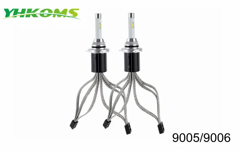 YHKOMS HB3/9005 HB4/9006 светодиодный фары лампы H4 H7 светодиодный лампы H8 H9 H11 D1S D2S D3S D4S 9004 9007 H13 H1 H3 H27 фары автомобиля Kit