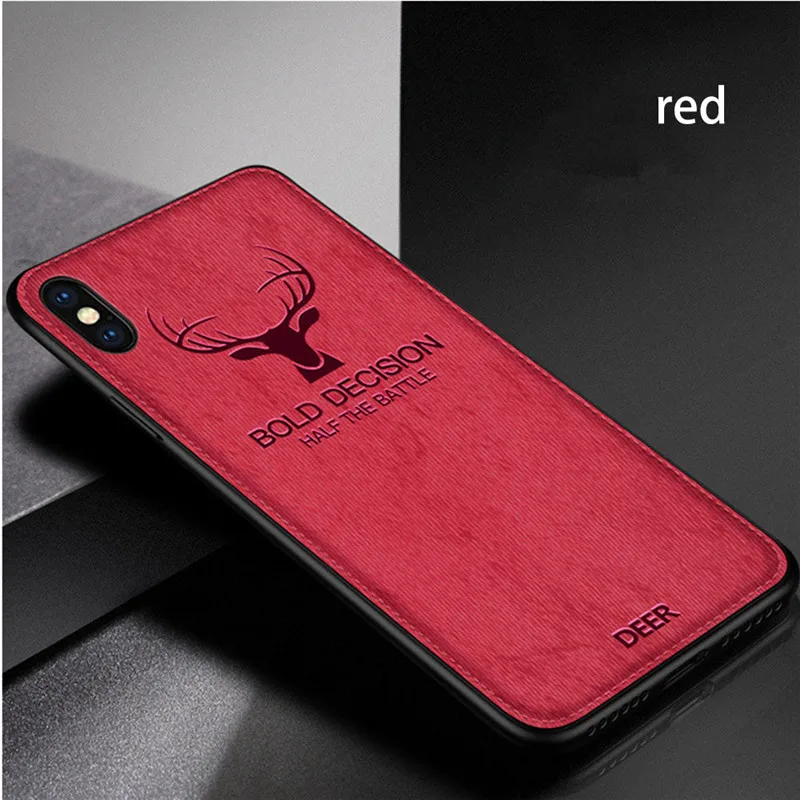 Style 4 Новейший тканевый силиконовый чехол для телефона для iPhone 7, 8, 6, 6s Plus, X, роскошный Ультратонкий тканевый чехол с текстурой ткани для iPhone XS Max, XR - Цвет: Style 4