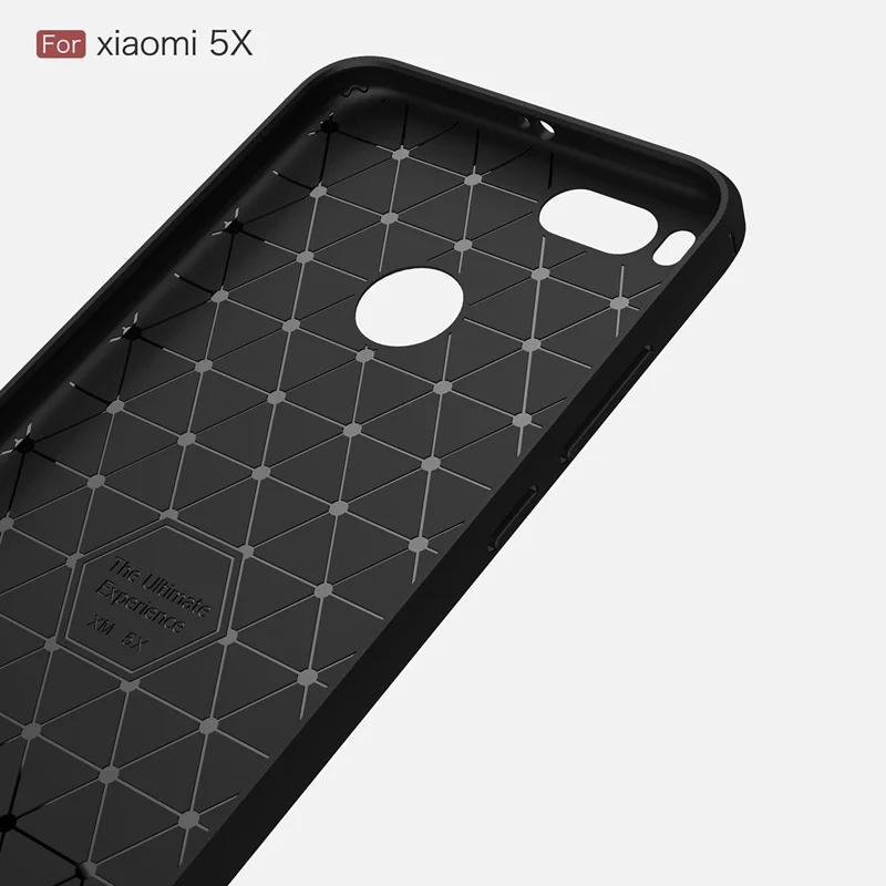 Чехол для Xiaomi Mi 5X роскошный Ультратонкий гладкий жесткий чехол из углеродного
