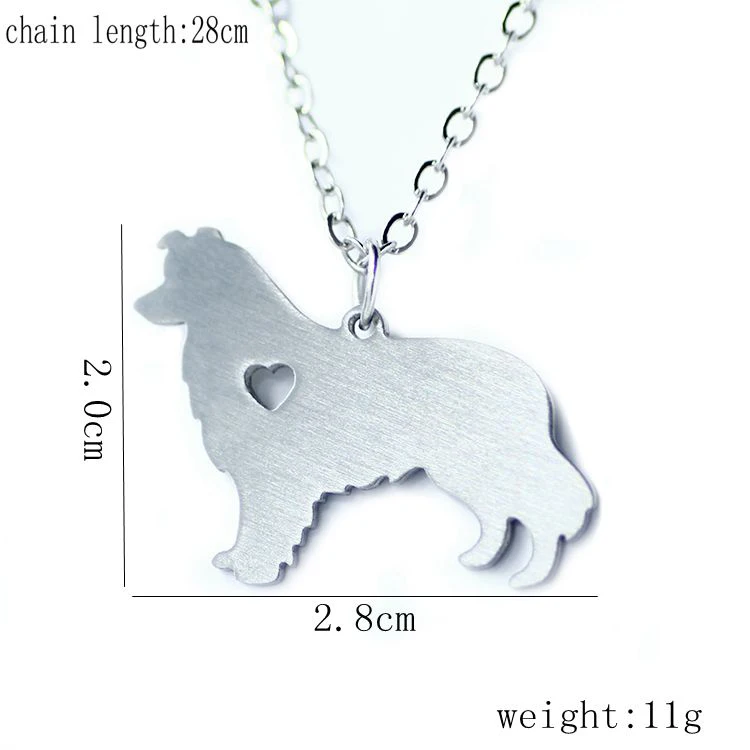 Женская цепочка с кулоном в виде животного из нержавеющей стали