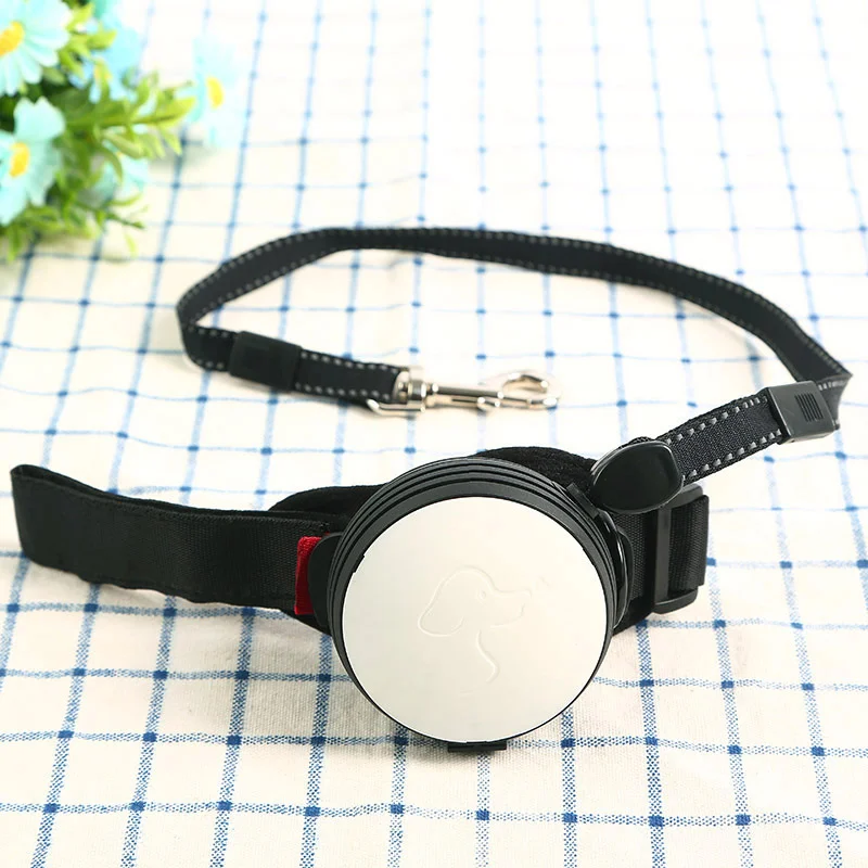White Громкой связи Bluetooth гарнитура для наручные Втягивающийся поводок для собак, поводок для домашних животных тяговых канатов Регулируемый 3M терьер пояс для поводка ремешок на запястье, для бега, пробежек, собачий продукт - Цвет: White