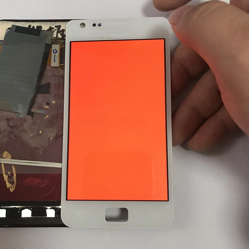 ЖК дисплей Super AMOLED Burn Shadow для Samsung S2 i9100 Galaxy сенсорный дигитайзер в сборе|Экраны
