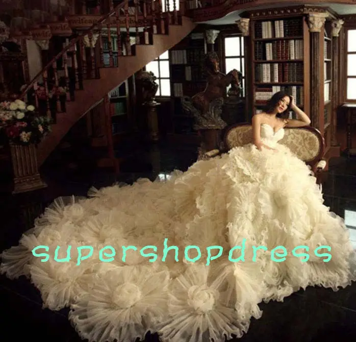 New Beautiful Mermaid Bride Fashion Models Big Fluffy TailL Long wedding dress | Свадьбы и торжества