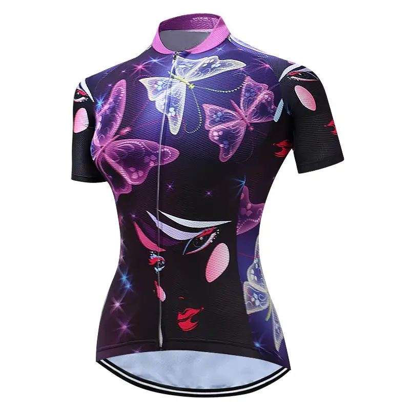 

Women Pro Team Cycling Jersey Summer Short Sleeve Quick Dry Ropa Ciclismo mtb Bike Jersey Shirt tops Sports Bicycle Clothing
