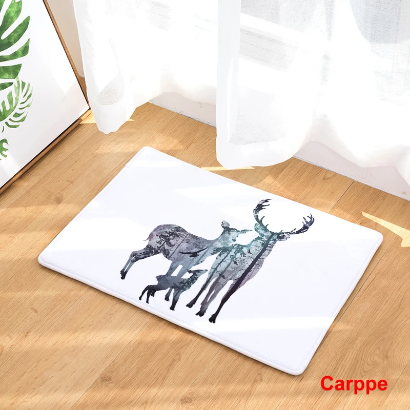 2017 КОВРИК КОВРЫ животного силуэт печати коврики Кухня Ванная комната rugs