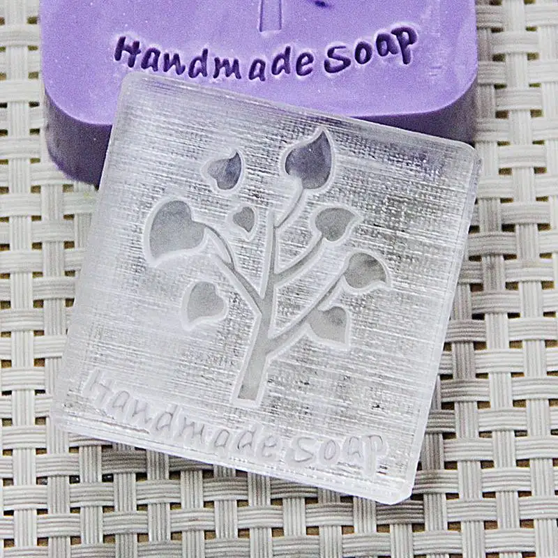 0213(5x5cm) Акриловая прижимка для мыла форма для выпечки голова натуральный ручной работы Мини DIY натуральные узоры органическое стекло - Цвет: 0213(5x5cm)