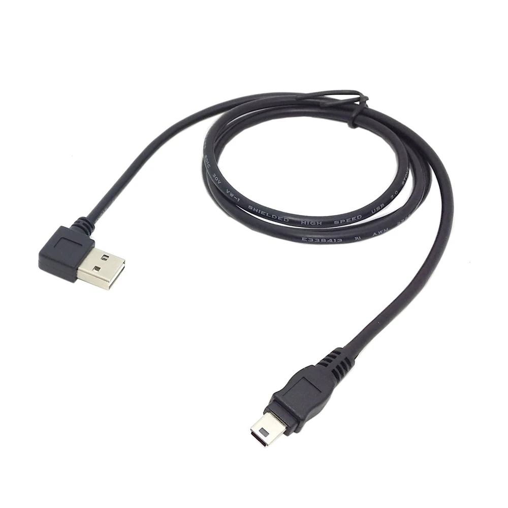 USB 2 0 папа мини 5Pin Мужской кабель Реверсивный дизайн вверх и вниз влево вправо