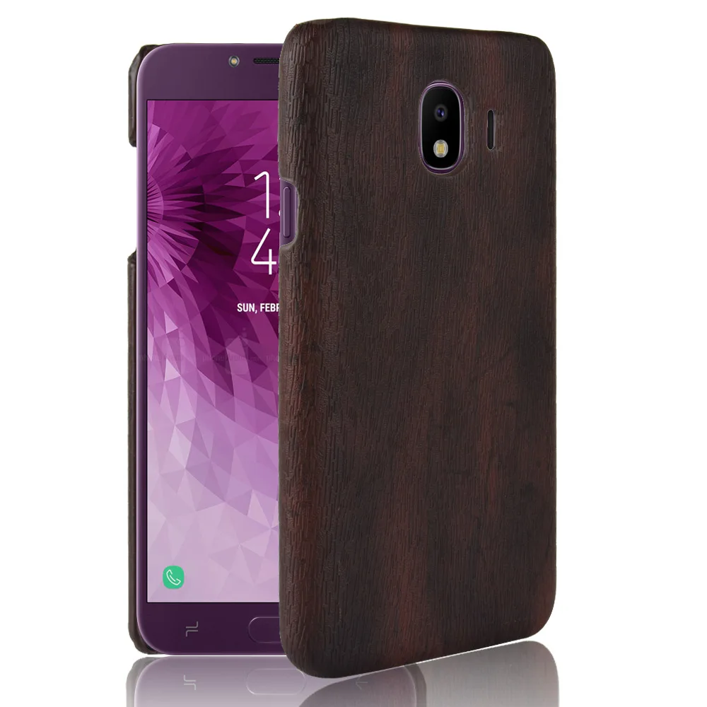 Luxury Leather Case For Samsung Galaxy J4 A5 A6 A8 2018 Cover Woodern Pattern Hard Back J3 J5 J7 2017 J2 Prime 2016 |