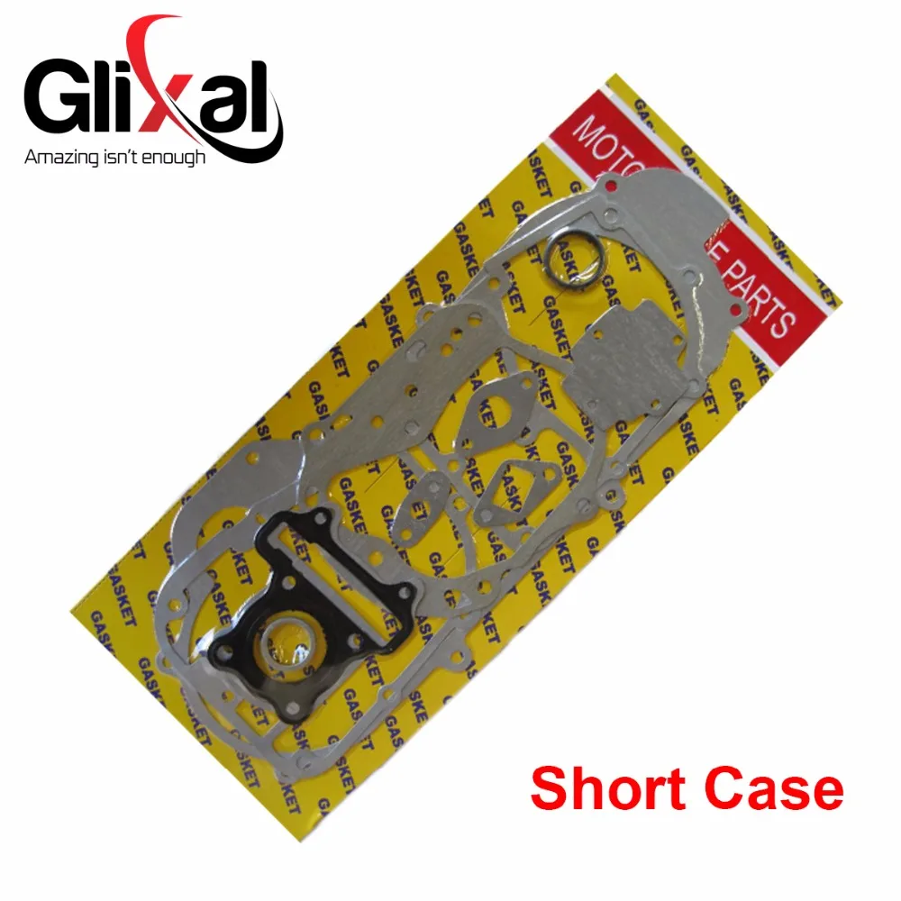 Glixal GY6 49cc 50cc 60cc 80cc 100cc полный набор бумажных прокладок для 10 дюймов обод колеса 139QMA 139QMB Скутер мопед ATV