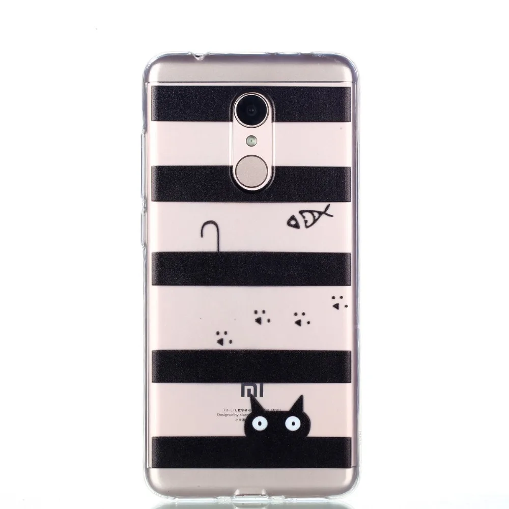 For Redmi 5 Cases Ultra Thin Cartoon Transparent Soft Silicone Back Cover Xiaomi Note Mobile Phone Shell Funda |