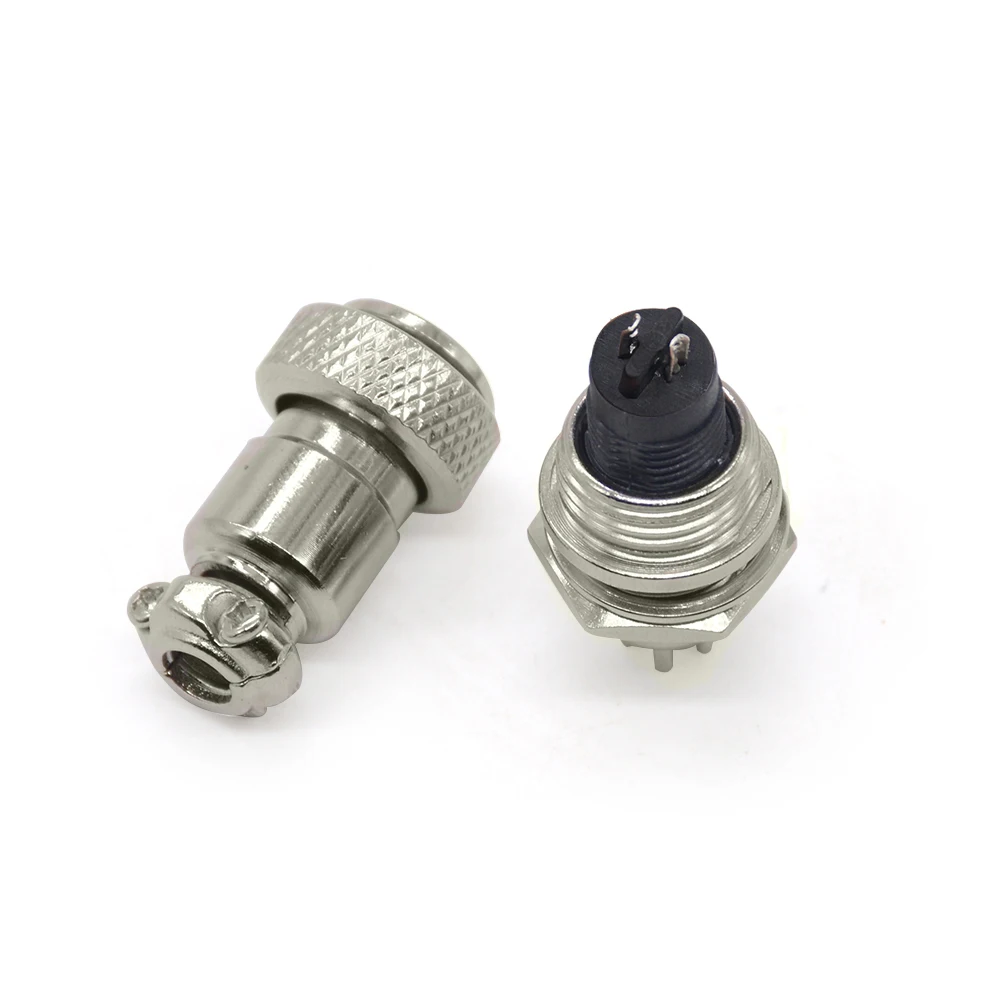 GX12-2P 1 компл. GX12 2p 3p 4p 5p 6 Pin мужской+ женский 12 мм круговой авиационный разъем провода Панель Разъем - Цвет: GX12-2P