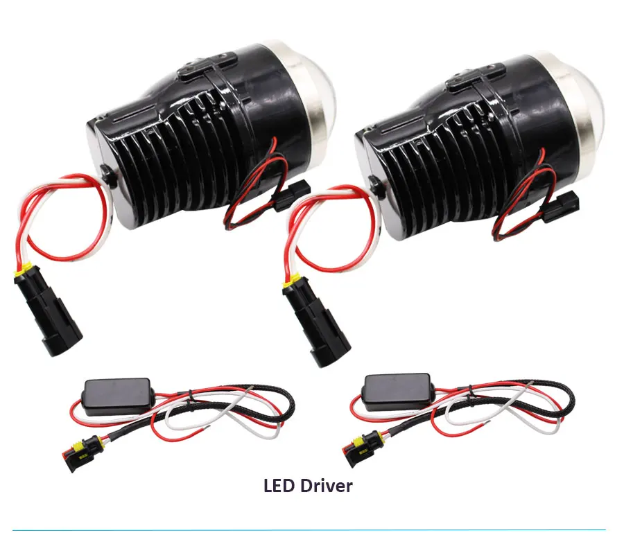 TAOCHIS отражатели 2 шт мощностью 12V для изготовления 42вт 4000LM 5800K 3,0 дюйма би светодиодный авто-Стайлинг туман светильник линзы прожекторного типа Универсальный противотуманных фар автомобиля модернизации